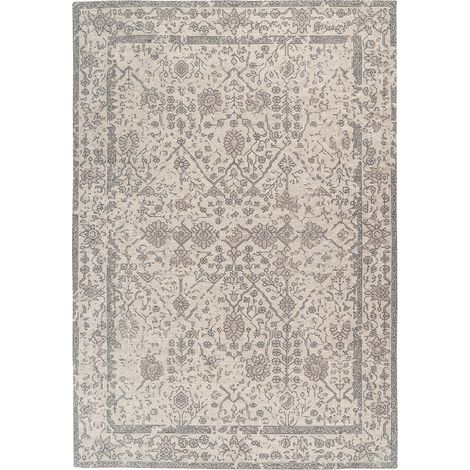 Tappeto Vintage Perry 100 in Cotone Crema 80x150 cm (1/4)