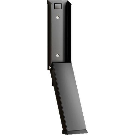 Butoir de porte en acier inoxydable avec embout antidérapant en caoutchouc pour maintenir les portes en place dans les bureaux, sur les balcons et autres espaces intérieurs. (1/4)