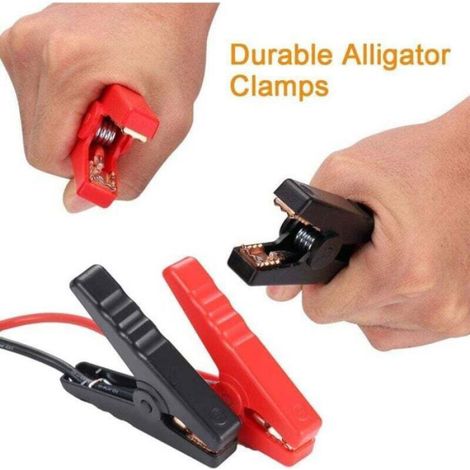 Câble De Démarrage D'urgence - 12 V - Pour Voiture - 500 A - Pinces Crocodiles De Rechange (1/4)