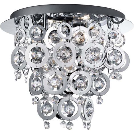 Lampada da soffitto apparecchio cromato cucina sala ufficio soggiorno pranzo camera da letto illuminazione