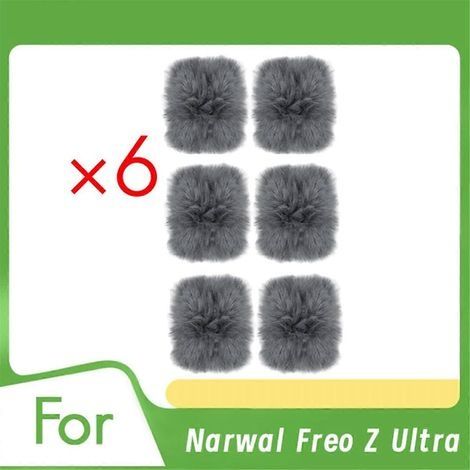Lot de 6 chiffons de plinthe pour aspirateur robot Narwal Freo Z Ultra - Accessoires de rechange Ultra D (1/5)
