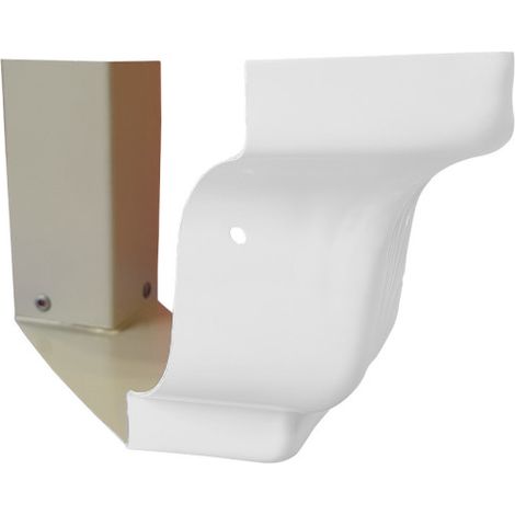Angle extérieur 90° de gouttière corniche G300 blanc - ALUHOME