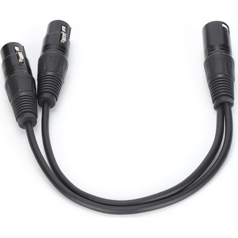 JORIDO JD606 XLR-Stecker auf zwei XLR-Buchsen Y-förmiges Audio-Splitterkabel für Mikrofone (1/5)