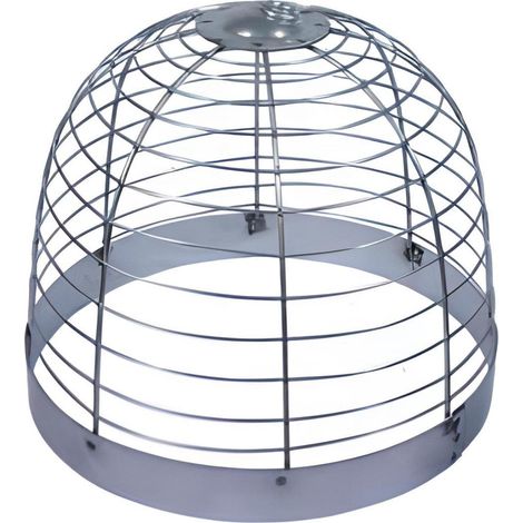 Grille cloche galvanisée pour brasero coloris Gris - Ø 39 x Hauteur 30 cm (1/2)