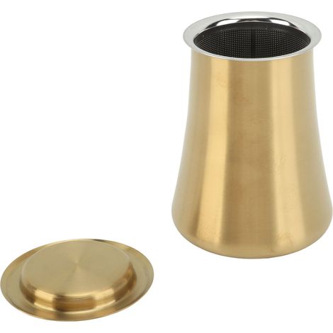 Kaffeesieb aus Edelstahl 304, Zubehör für die Kaffeezubereitung zu Hause, goldfarben. (1/5)