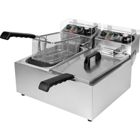 Gastro Fritteuse 2x3,5L 2x2000W 425x410x290mm