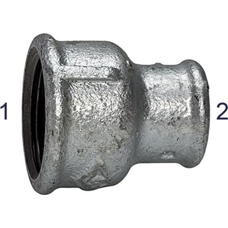 Riegler Muffen 240, IG/IG, Rp 3, Rp 1 1/2, schw. Temperguss feuerverz. (1/2)