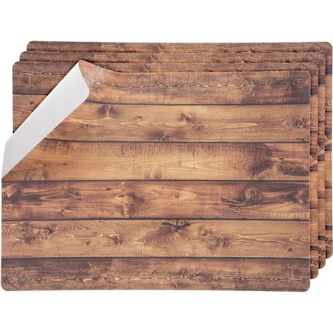 Set de table rectangulaire 43x30 cm, lot de 4.