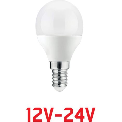 Ampoule LED Sphérique Alcapower E14 6W 580lm 4000K Blanc Naturel 9-30V CC Basse Tension Application Professionnelle Miniature Haute Efficacité E14