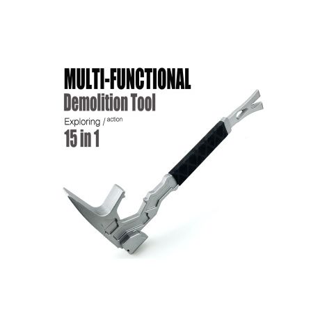 Marteau multifonction de démolition avec arrache‑clou et pied‑de‑biche – Outil robuste pour chantier, sapeurs‑pompiers ou rénovation lourde (1/4)