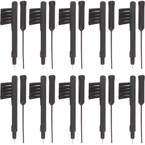 Brosse de Nettoyage Professionnelle pour Amplificateurs Auditifs avec Boucle à Cire et Vent (1/5)