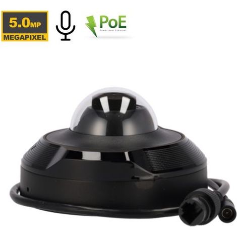 Ajax Telacamera IP Mini Dome 5Mp PoE Nero 3K DomeCam Mini - 76021 (4mm)