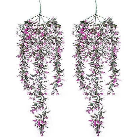 Guirlande de fleurs artificielles suspendues, vigne, plantes artificielles, maison, jardin, Festival, fête de mariage, simulation (1/4)