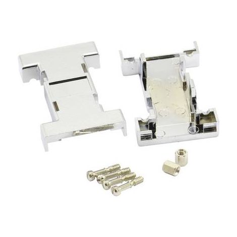 N/A 9, 25 pôles BKL Electronic 10070142 plastique, métallisé 180 ° argent 1 pc(s) (1/2)