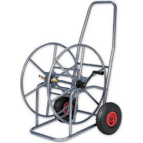 professioneller Schlauchwagen für max. 110m 3/4" aus hochwertigem Edelstahl