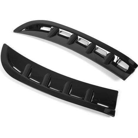1 Paire de Canards Latéraux Avant pour Pare-Chocs, Diffuseur de Protection Remplacement pour Mercedes CLS C257 AMG-Line, Noir Brillant, Kit de 2 Côtés (1/5)