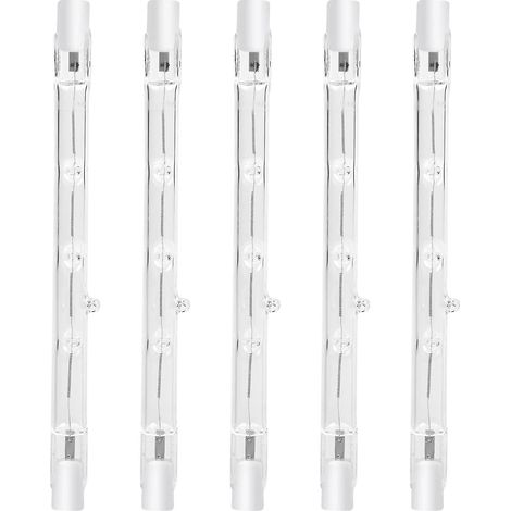 Ampoule halogène crayon dimmable 100 W 118 mm R7s Blanc chaud 2800 K R7s linéaire 1500 lm Spot AC220-240 V (5 pièces)