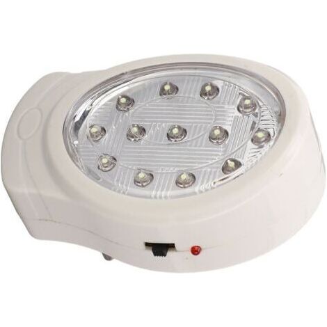 Lampe de secours LED 2W blanc froid 2 vitesses économie d'énergie rechargeable prise en cas de panne de courant AC110240V prise UE (1/5)