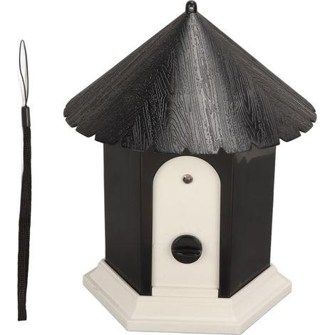 Anti-aboiement ultrasonique – Boîte extérieure avec détection automatique, design maison pour oiseaux, contrôle adaptable pour chiens de toutes tailles (1/5)