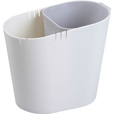Poubelle de bureau compartimentée Sans marque Modèle standard Séparation humide/sec PP robuste (1/5)