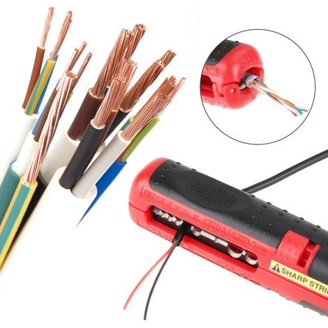 Multifunktionales Abisolier- und Schneidewerkzeug für Elektriker – Manueller Abisolierer (1/5)