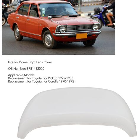 Lentille de Plafonnier à Base de Miroir 8781412020, Capot de Lentille de Toit pour Toyota Pickup Corolla (1/5)