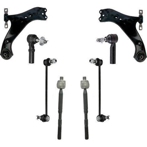 KIT BRACCIO OSCILLANTE 8 PEZZI COMPATIBILE CON TOYOTA RAV 4 V (A5, H5) 2.0 VVTi (MXA / Kit Sospensione Completo OE/OEM / Bracci Oscillanti + Testine Sterzo / Sostituzione Diretta OEM