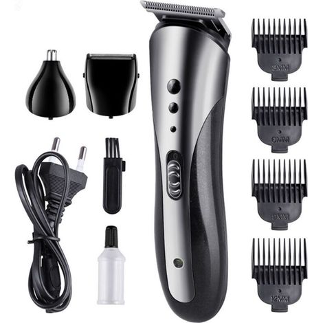 Rasoir, tondeuse à cheveux, tondeuse à poils de nez, ensemble multifonctionnel pour hommes, tondeuse à cheveux lavable, coupe de cheveux à domicile (1/3)