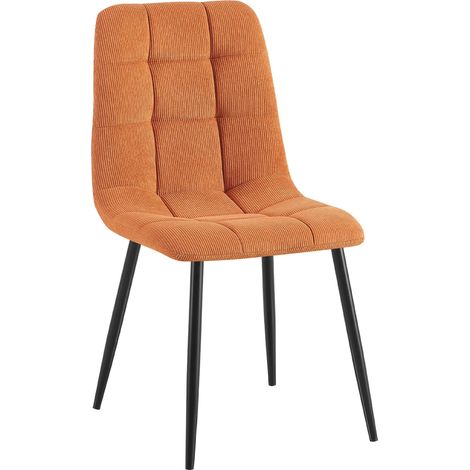 Esszimmerstuhl Antibes Cordbezug orange