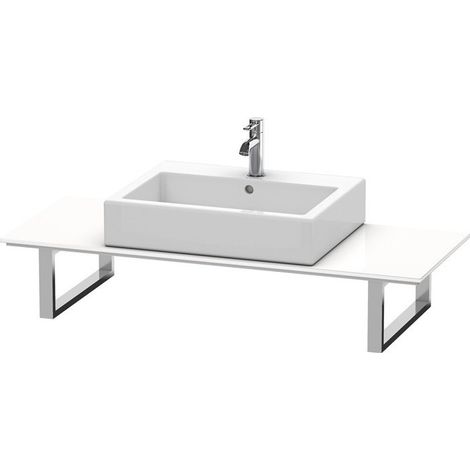 Duravit Happy D.2 Console variabile 010C, con un foro, per la versione pre-wall, Colore (anteriore/corpo): quercia cashmere impiallacciato in vero legno - H2010C01111