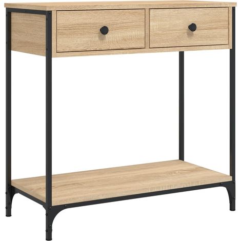 Maison Exclusive - Tavolino Consolle Rovere Sonoma 75x34,5x75cm Legno Multistrato