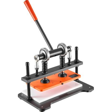 Mophorn Machine à découper le cuir, plaque 280x140 mm, presse d'embossage 1,5 T, course de 12 mm, structure à double colonne de guidage, perforatrice stable pour cuir, tissu, papier et silicone (1/5)