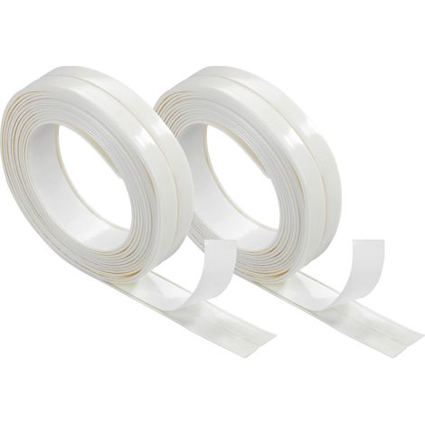 Ruban étanchéité WENKO transparent 320 cm 2er baignoire douche bande d'étanchéité flexible ruban d'étanchéité salle de bain joint étanche baignoire ruban étanche pour douche 2,2 cm de large
