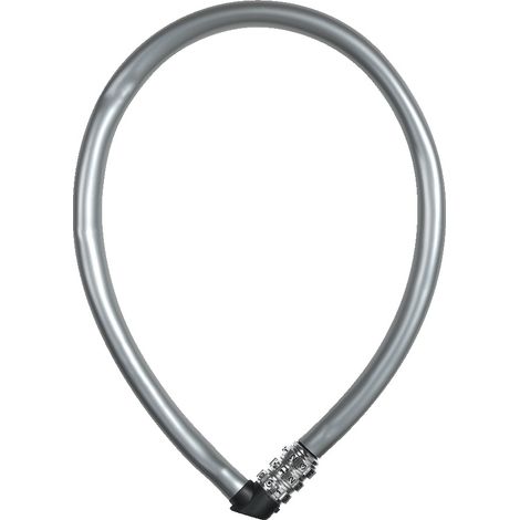 Câble antivol 55cm finition gris argent ABUS 1100 55 S GRIS
