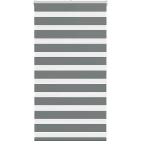 Doppelrollo Dunkelgrau 90x100 cm Stoffbreite 85,9 cm Polyester
