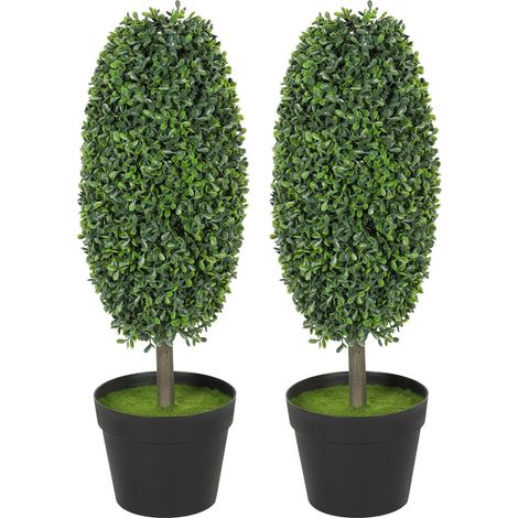 Kunstpflanzen 2er Set, UV-beständig, 60 cm hoch