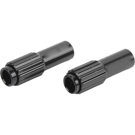 Vis de réglage de câble de frein pour vélo en alliage d'aluminium, compatible VTT et vélo de route - Noir (1 paire) (1/5)