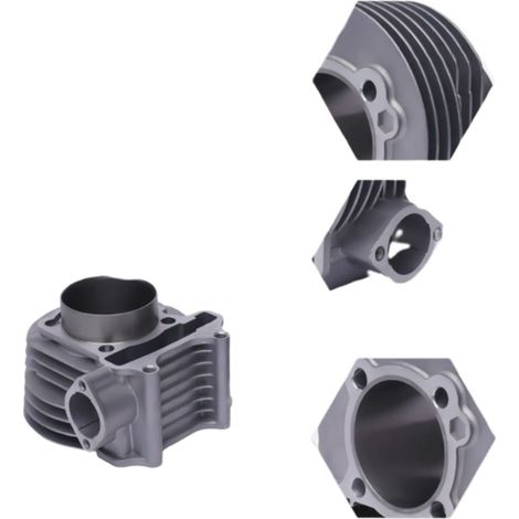 The cylinder kit for GY6 150 motorcycles is compatible with GY6 200, Haomai 150 and ATV200 161QML (61 mm) cylinders.