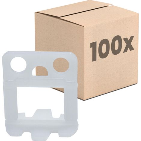 Dalsys Fliesen Nivelliersystem, Verlegehilfe Set, Fliesenleger Werkzeug - 3mm 100 Laschen