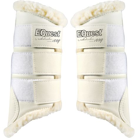 EQuest Softgamasche für Pferde, 2er Set - Champagner/Natur, XL (1/4)