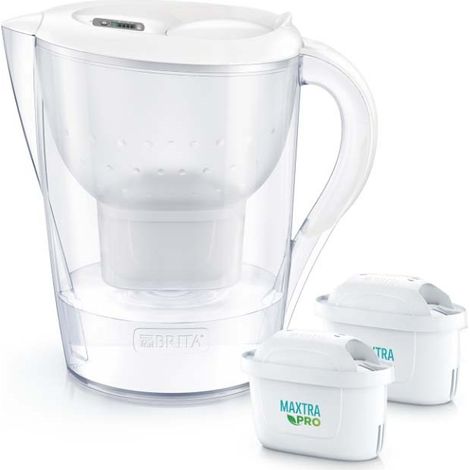 Dzbanek filtrujący brita marella xl+2 wkłady maxtrapro pp (3,5l biały) (1/3)