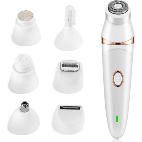 Rasoir Electrique pour Femme - Marque - 7 en 1 Tondeuse Intime sans Fil - Rechargeable (1/4)