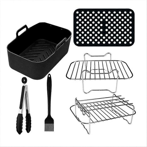 6 pièces double panier friteuse à air pièces double Zone profond 7 6L 9 5L (1/5)