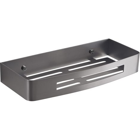 Portaoggetti Doccia Rettangolare Gun Metal  Tasso