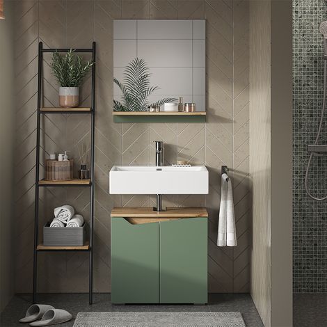 Marelle, Vert/Artisan, 60x67cm avec étagère, Vicco