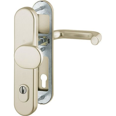 [NEUWERTIG] B-Ware Hoppe Schutzgarnitur Wechselgarnitur Türbeschlag Paris Aluminium F2 92mm 67 72mm