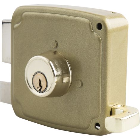 Goldenes Overlay-Schloss, linkes Handschloss, 100 mm