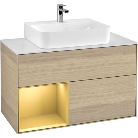 Villeroy & Boch F111HFPC Armoire sous lavabo Finion F11 (1/2)