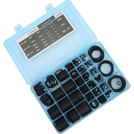 Kit de 376 joints toriques et rondelles d'étanchéité pour climatisation, assortiment de pièces de rechange pour pelle hydraulique Daewoo DH EC R (1/5)