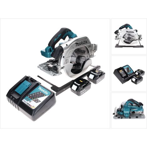 Makita DHS 900 RF2 Sega circolare a batteria 36 V (2x 18 V) 235 mm Brushless + 2x batteria 3,0 Ah + caricabatterie (1/5)
